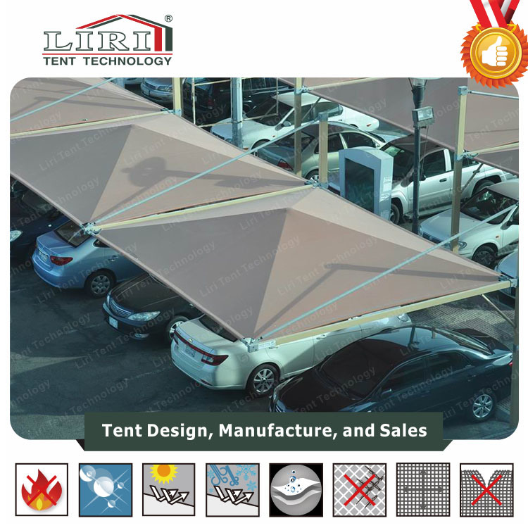 11X7.5m Six Cars Steel Carport Tent with Sun Cloth