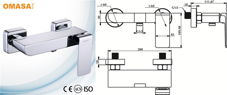 Contemporary New Design Brass Bath Tub Faucet for Bathroom