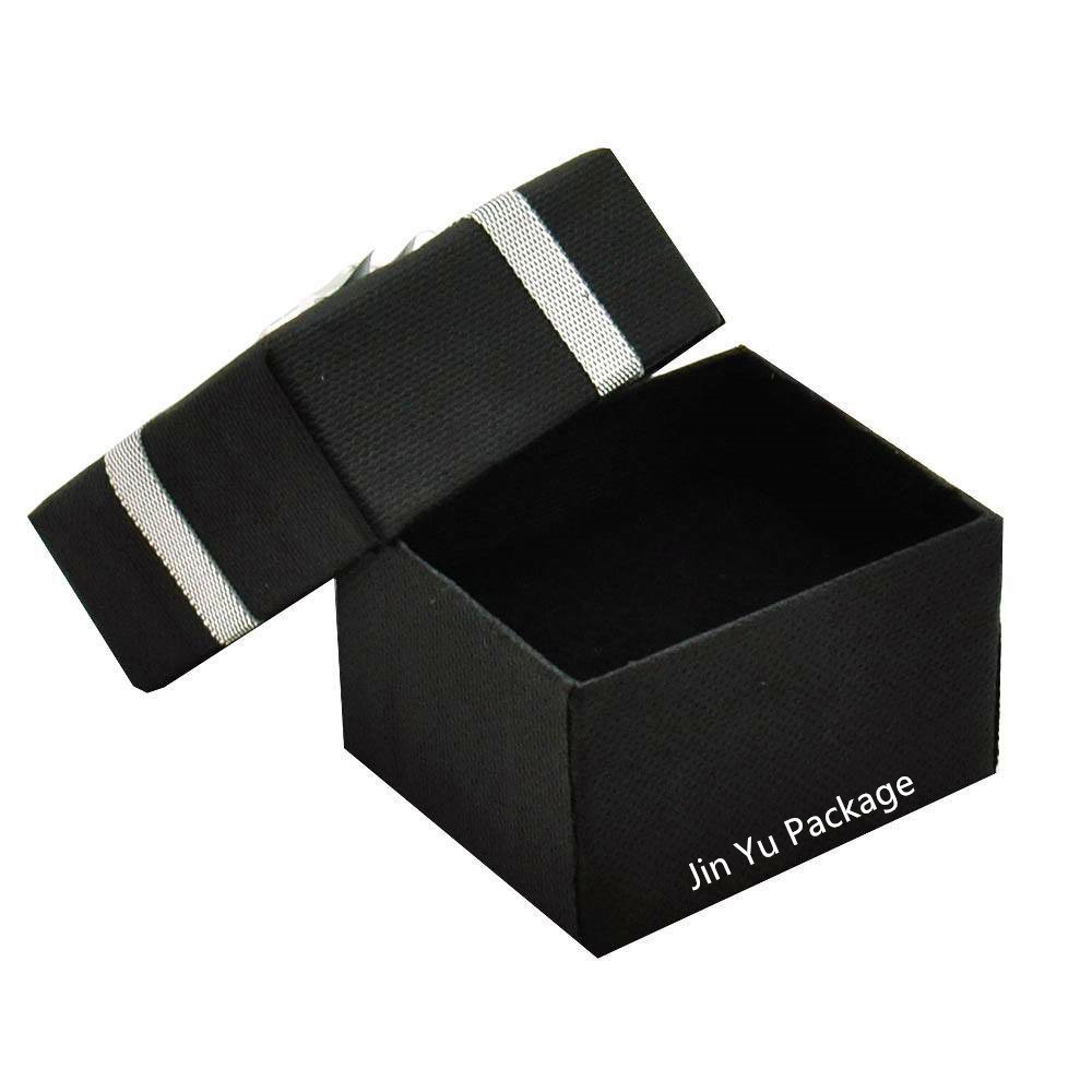 Black Paper Bow Tie Gift Ring Jewelry Packaging Display Box Factory