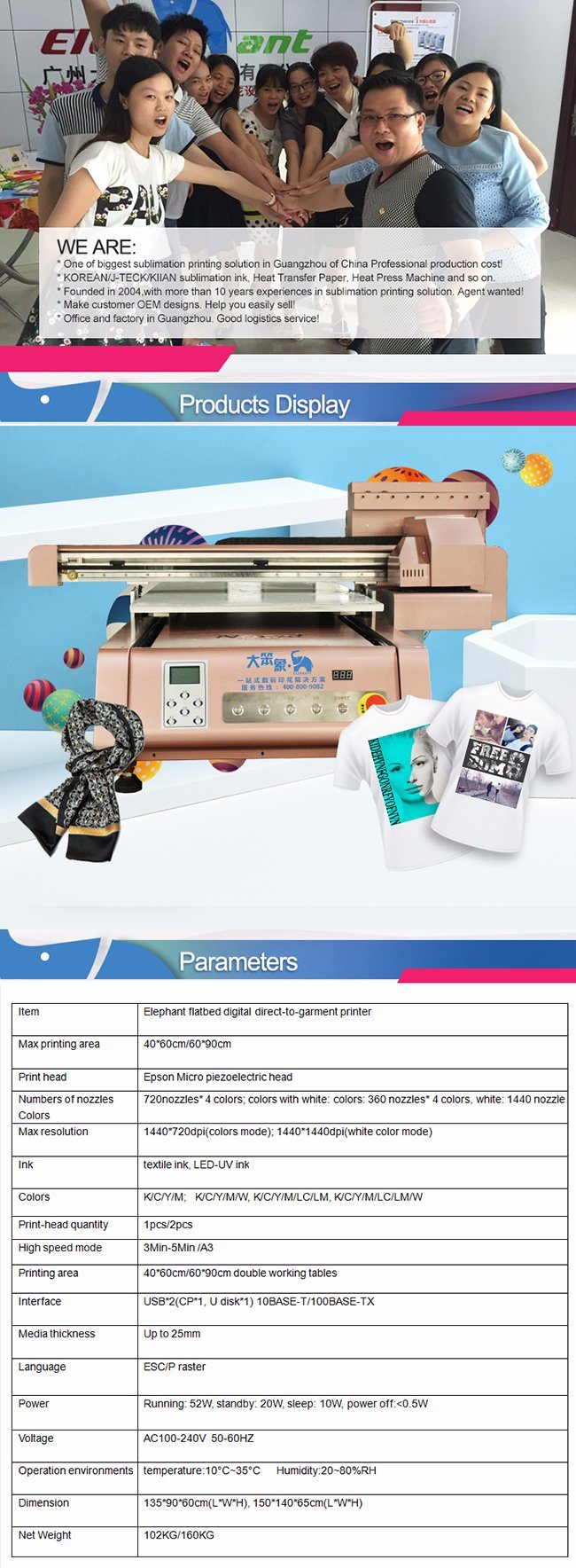 High Efficiency Best Quality T-Shirt Flatbed Digital Textile Printer