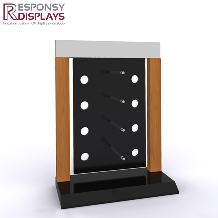 Custom Style Store Fixture Wooden Equipment Acrylic Sunglass Display Rack
