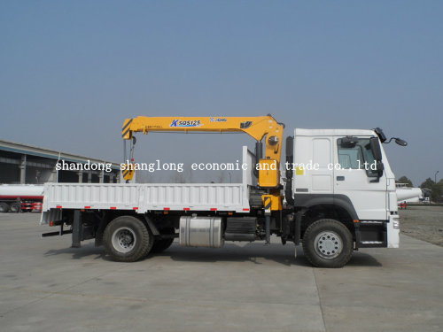 4X2 6 Ton Cargo Truck with Foading Crane
