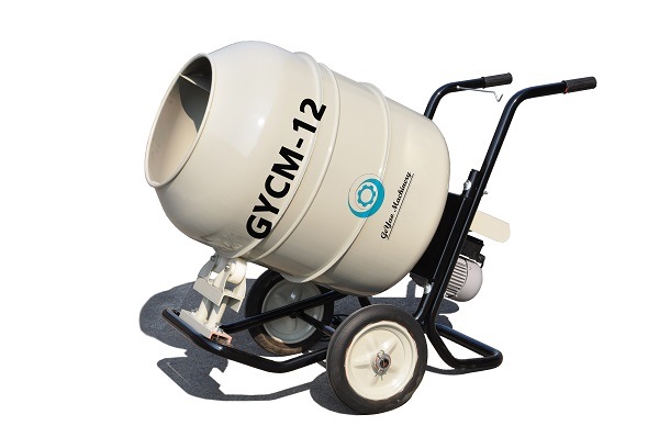 Hand Push Electric Power Mobile Concrete/Cement Machine Mixer Gycm-12