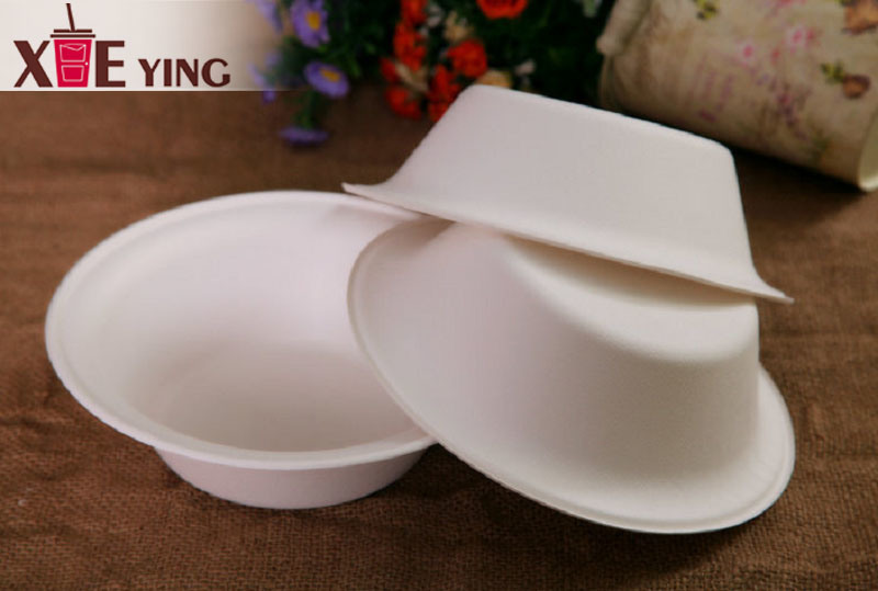 Food Grade Paper Pulp Container Biodegradable Disposable Bagasse Pulp Tray