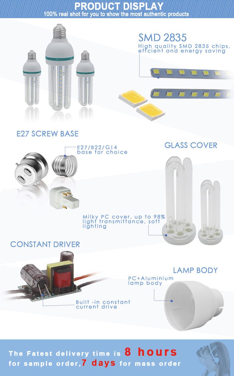 3W 5W 7 12W 16W 23W LED Corn Light Bulbs