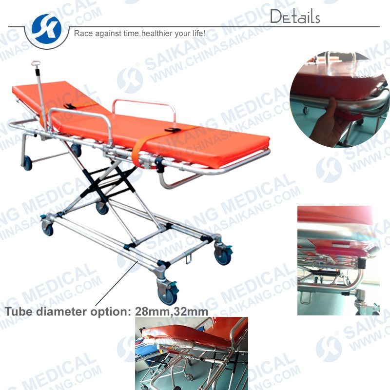 Skb039 (G) Cheap Ambulance Special Lifting Patient Stretcher Trolley