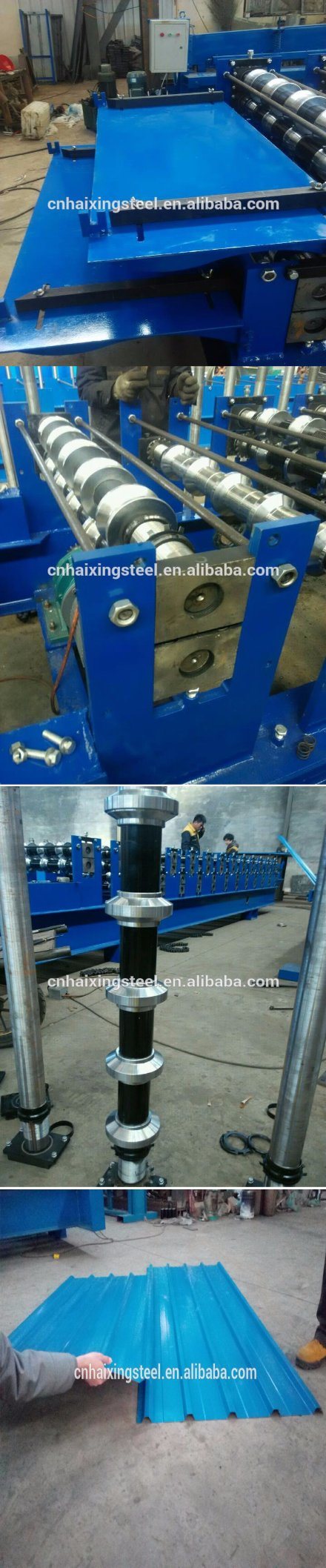 Double Layer Steel Galzed Tile Roofing Roll Forming Machine