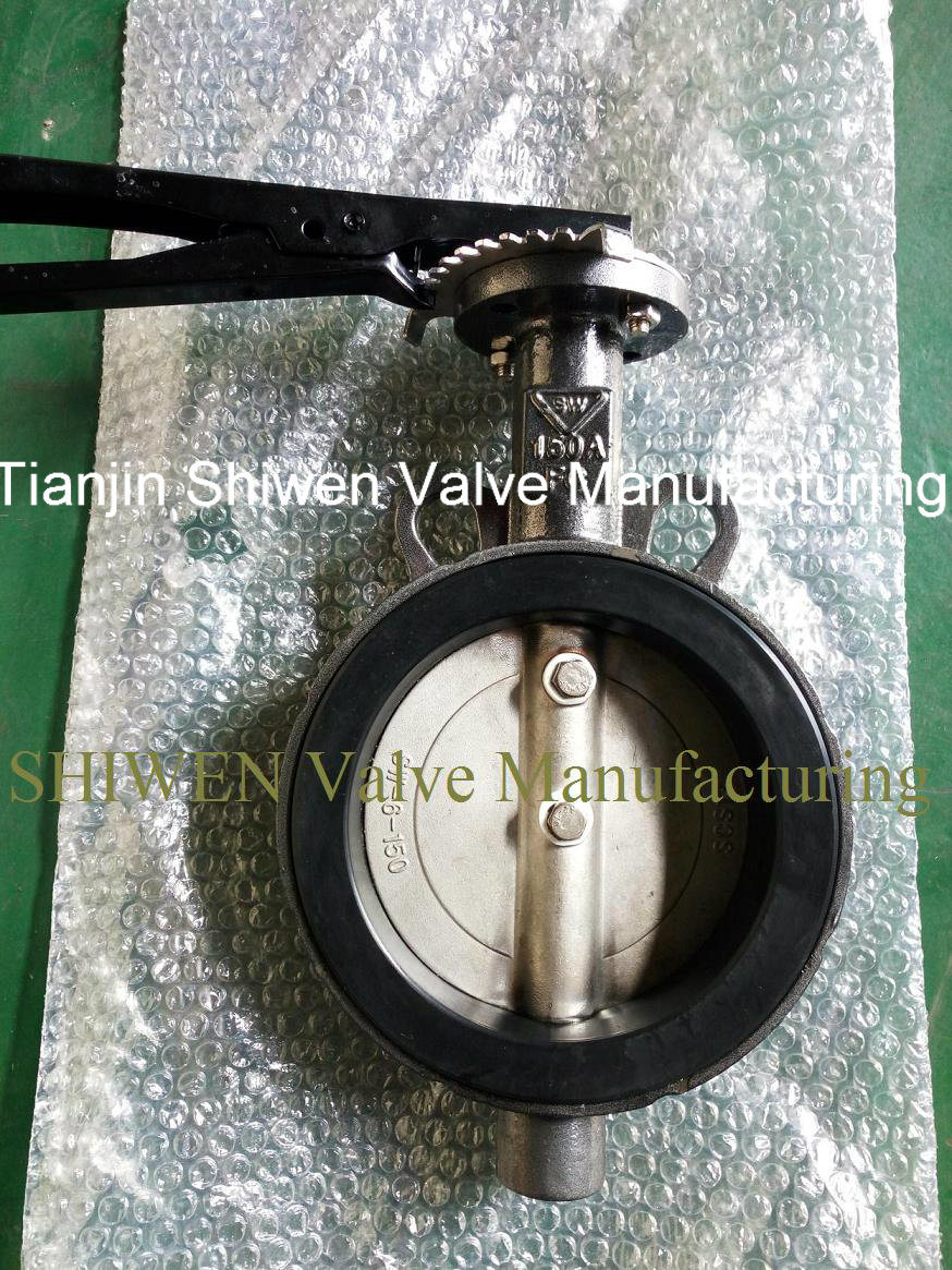 JIS 5K/10K (SW) Wafer Type Butterfly Valve with Lever