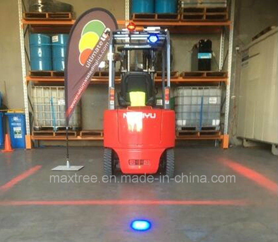 Side-Mounted LED Red Zone Forklift Warning Light