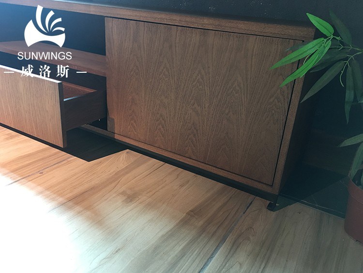 Modern Wooden TV Stand with Drawer