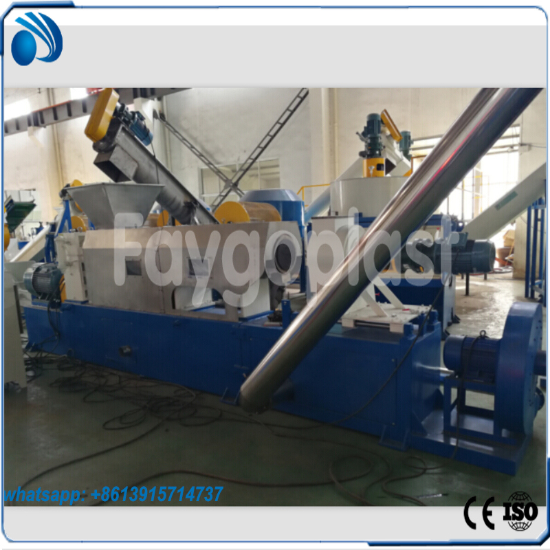 Waste Plastic Recycling Machine for Plastic Film, Jumbo Bags, Basket