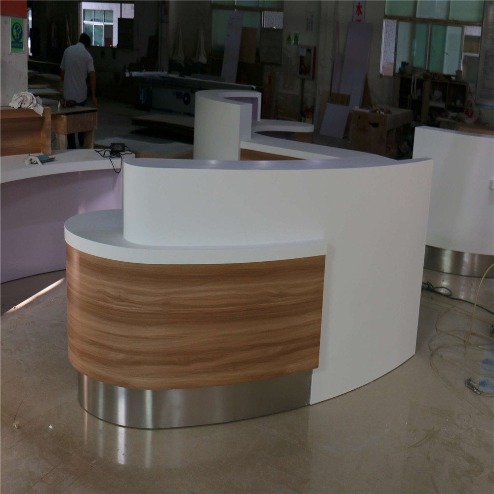 2018 Tell World Solid Surface Latest Hospital Reception Desk Designs