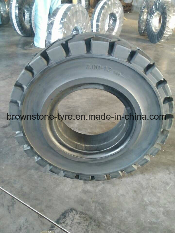 Forklift Tire, Solid Forklift Tire, Pneumatic Tire, Press-on Tire (4.00-8, 5.00-8, 16X6-8, 8.25-12, 28*9-15, 22*12*16)