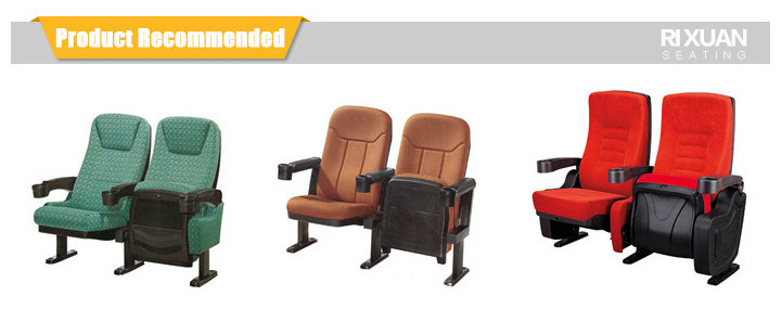 Fabric and Metal Leg Theater Seating (RX-378)