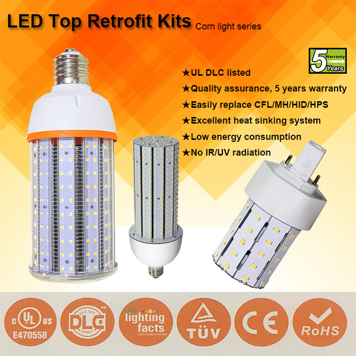 UL 120W LED Corn Light E40 E39 Retrofit Warehouse Light