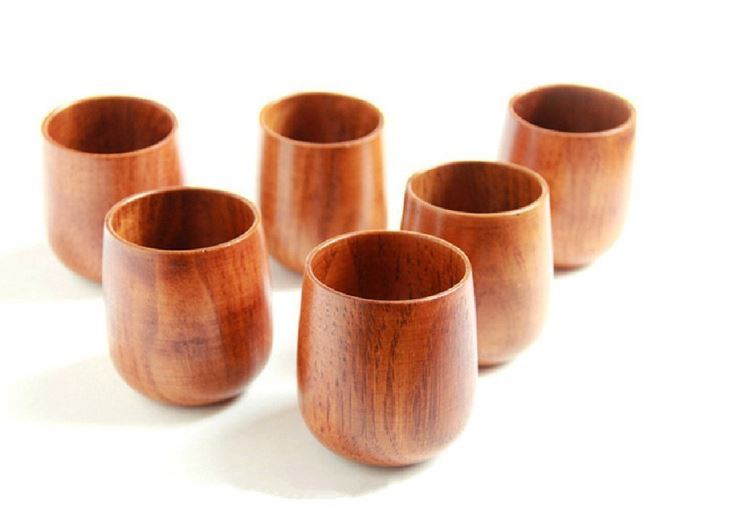 Bamboo Beautiful Portable Wooden Cup Handle Coffee Cup with High Quality