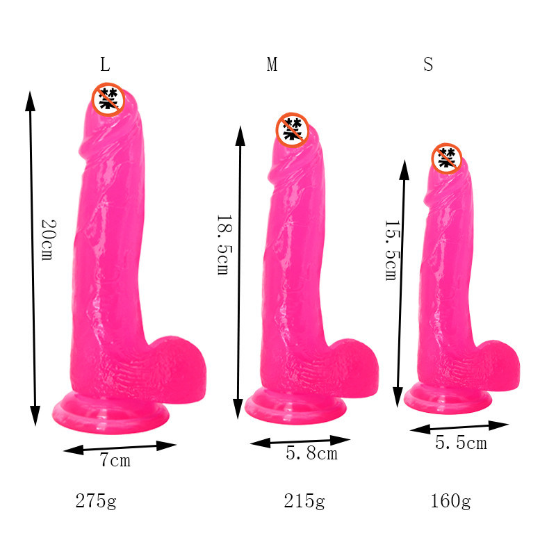 OEM High Quality Realistic Crystal Penis Dildo Sex Toy for Women