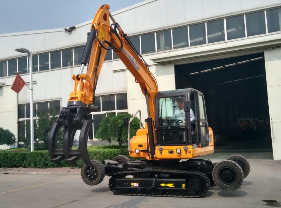 Wheel and Crawler Excavator with Hammer, Auger, Grabber, Quick Hitch, Tilt Bucket