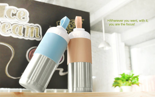 450ml SGS FDA Food Grade Stainless Steel Thermos Vacuum Flask with Silicone Sleeve for Premium Gift