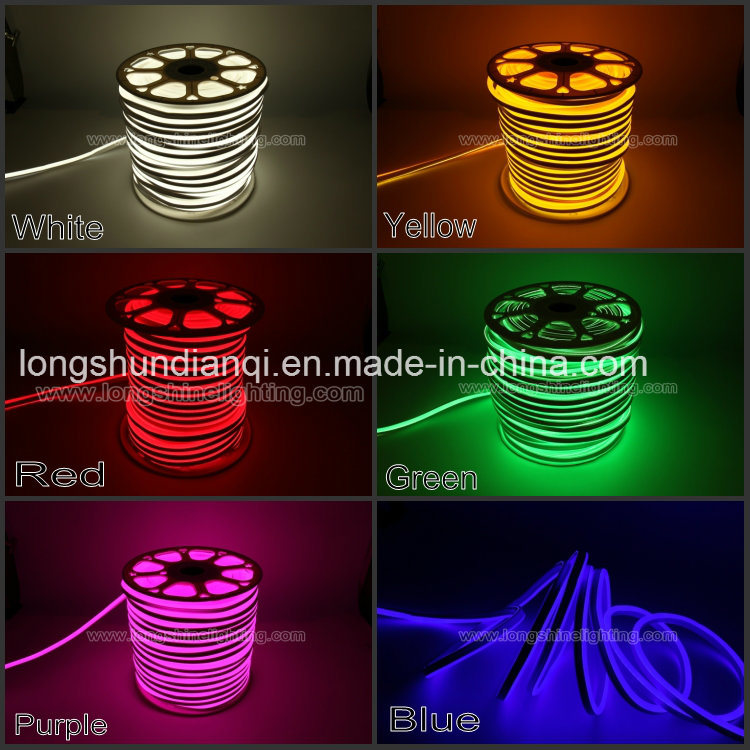 High Brightness LED Flexible Pink Round Shape Neon Light IP65