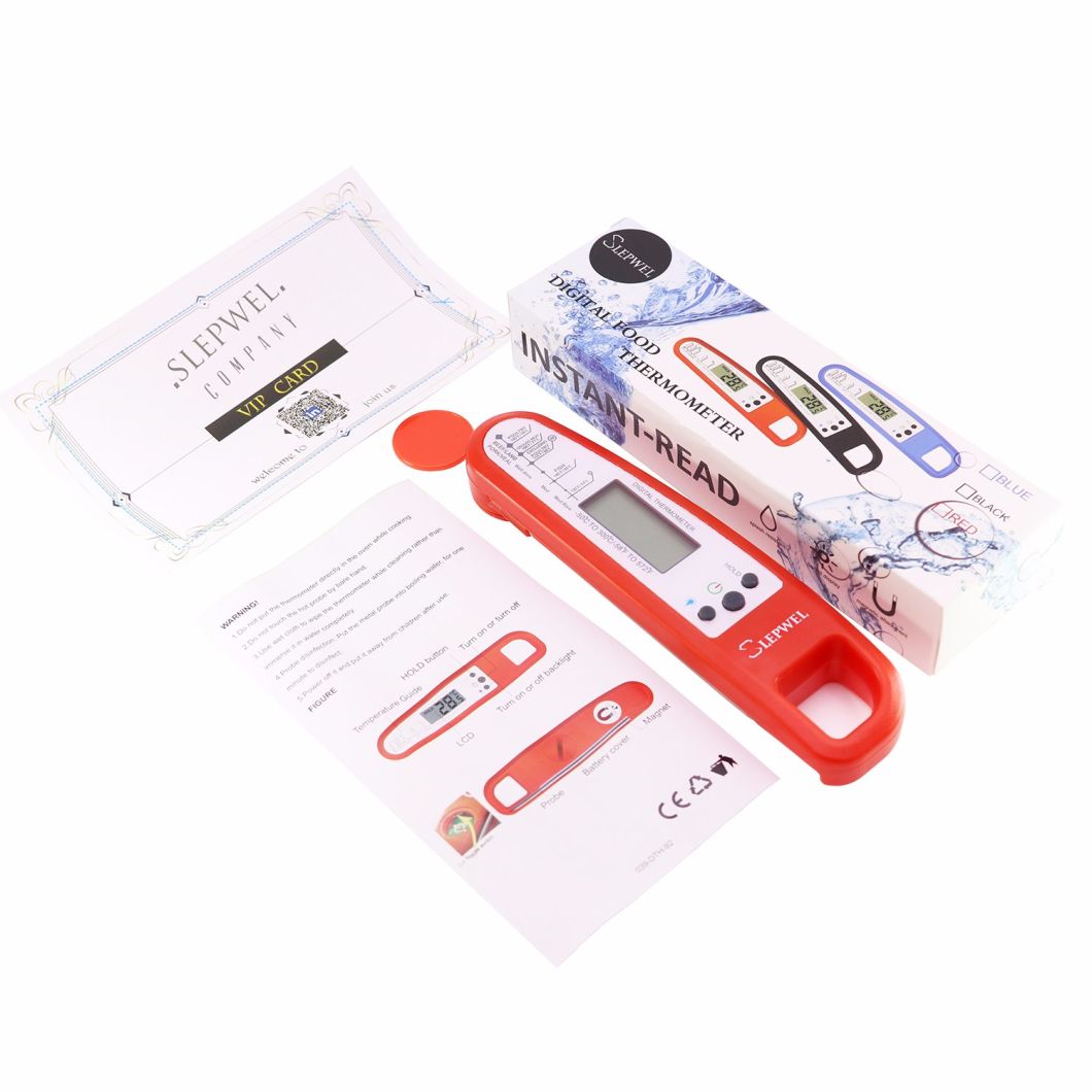 Digital Food Cooking Slepwel Instant Read Meat Thermometer for BBQ