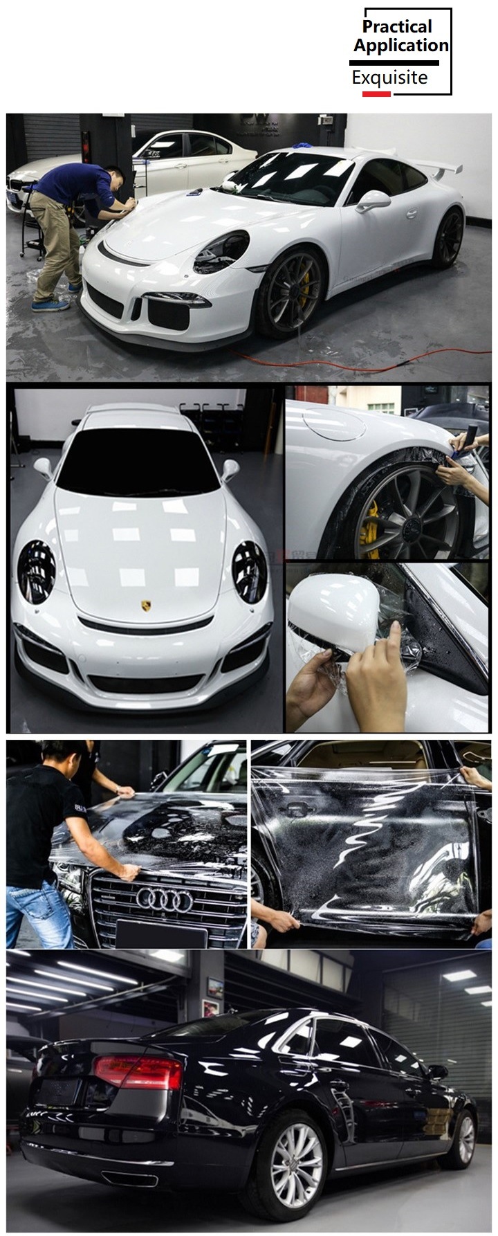 Automobile Anti Stone Chip PVC Paint Protection Wrapping Film