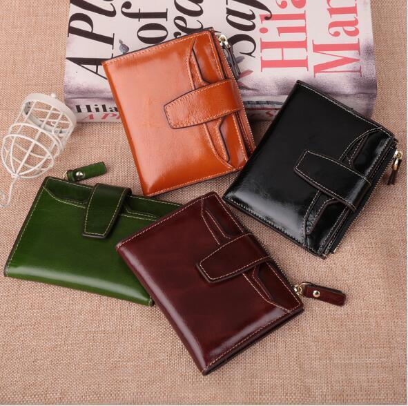 Long RFID Red Leather Travel Clutch Purse Wallet for Women