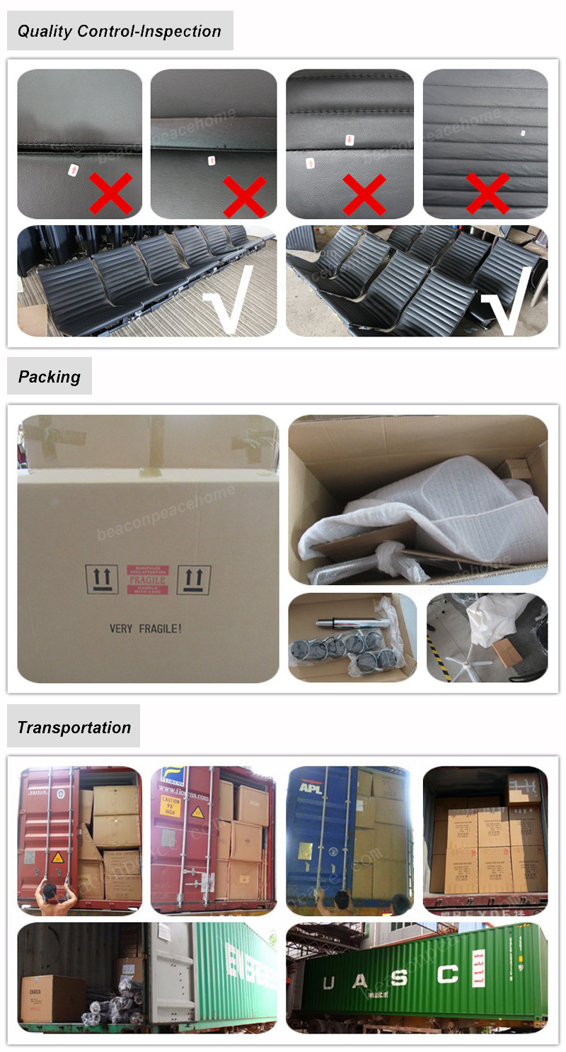 Modern Leisure Yellow PU MID Soft Back Pad Office Chair