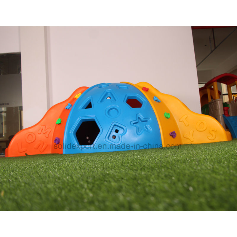 Children Body Training Play Games Area Plastic Climb Hillside Slide