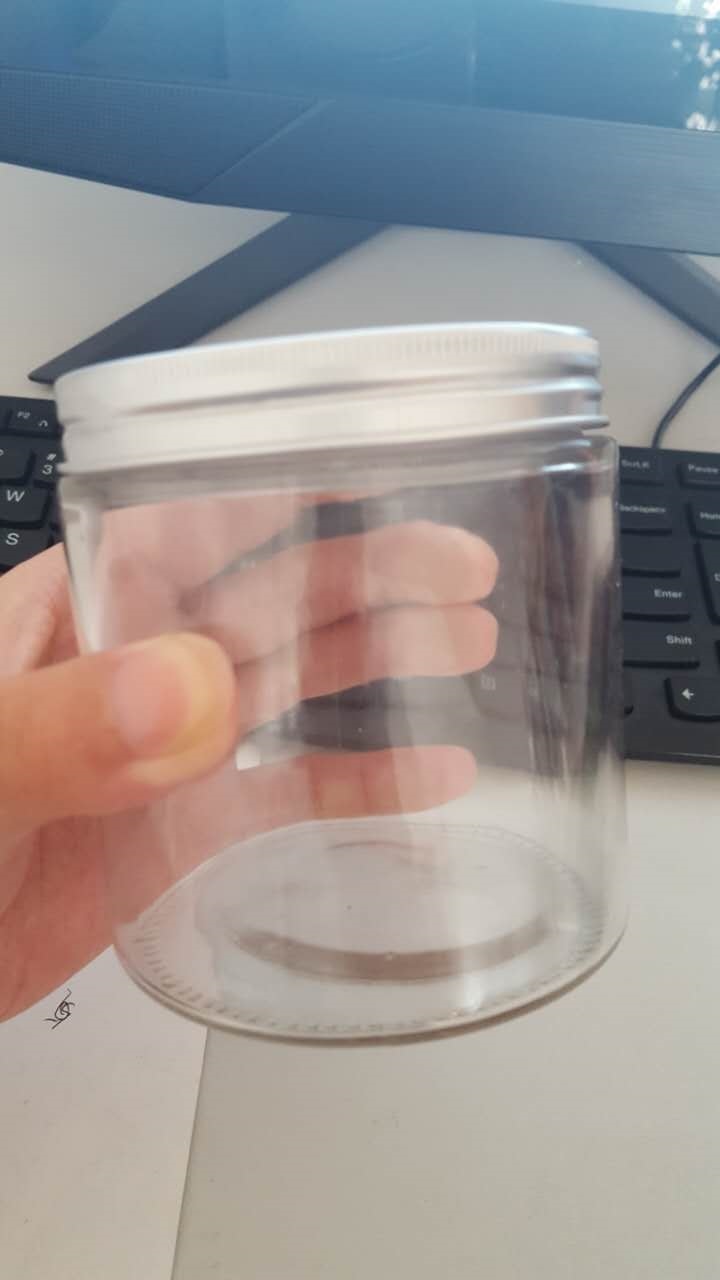 Glass Honey Jar, Food Storage Jar with Screw Aluminium Cap