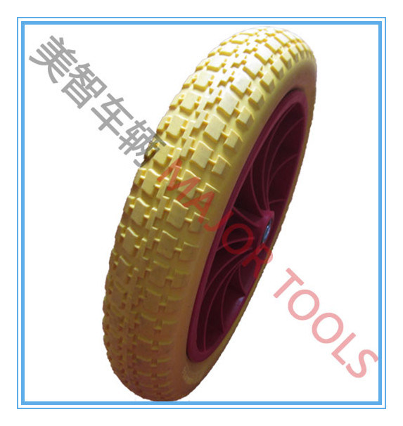 Trolley Wheel Flat Free PU Foam Wheel 13X3.00-8