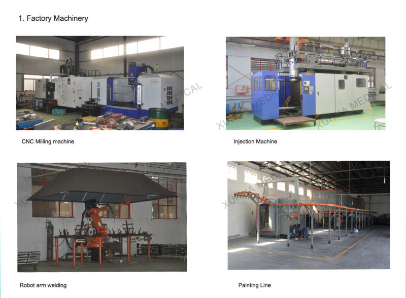 Hospital Furniture, Three Cranks Manual Medical Bed (A-7)