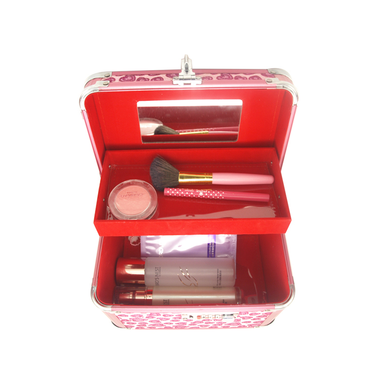 Small Aluminum Vanity Makeup Cosmetic Box (HB-2021)