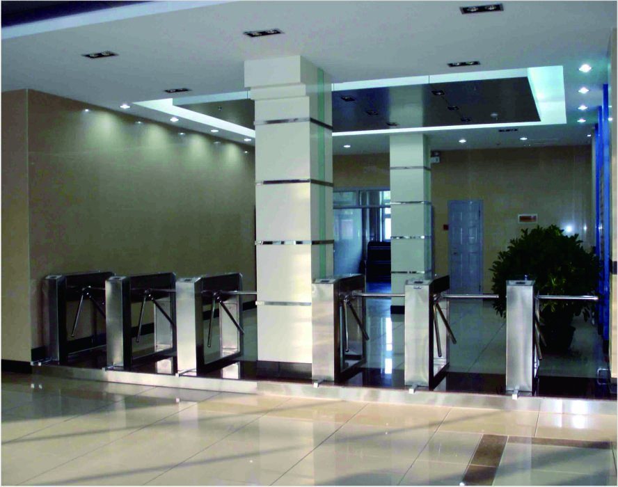Stainless Tripod Turnstile Baffle Gate for Access Control System
