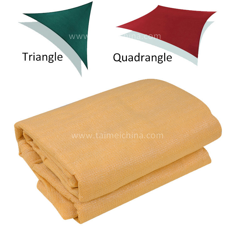 Outdoor Commercial Triangle and Rectangle Garden Pool Sun Shade Sail