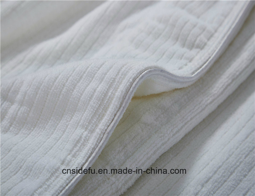 100 Cotton Men Women Custom Hotel Stripe Velour Bathrobe