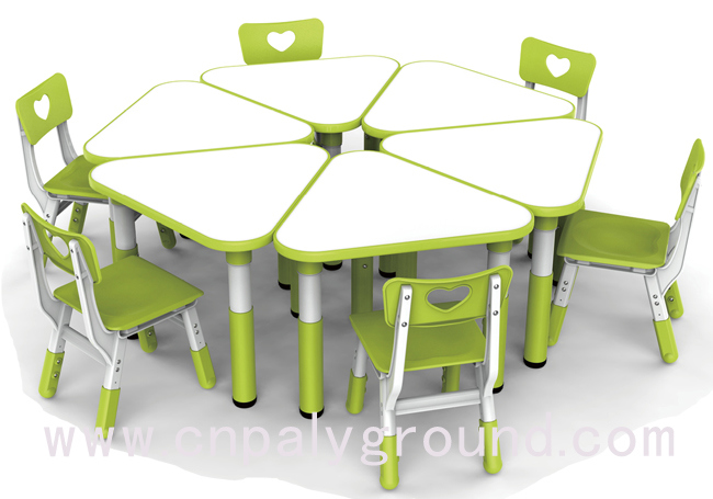 Classroom Furniture Kids Furniture Kids Plastic Table Chair Set (HF-05002)