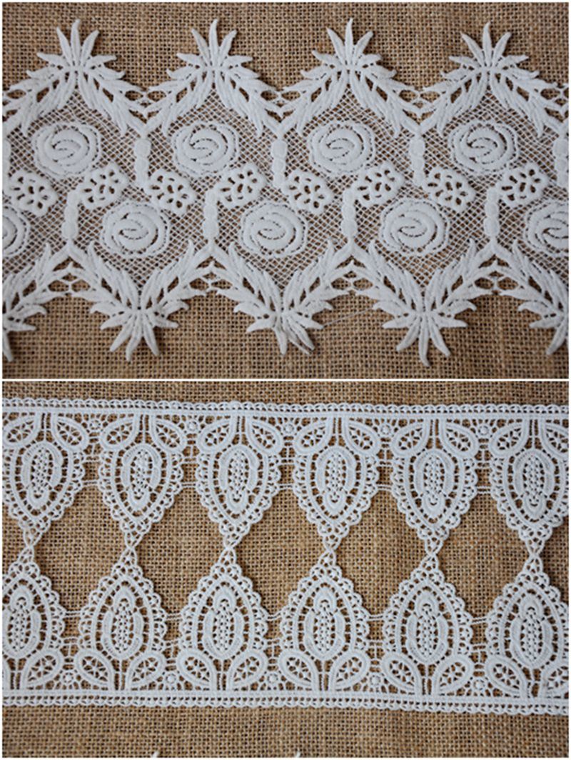 High Quality Chemical Water Soluble Embroidery Lace for Garment Accessories