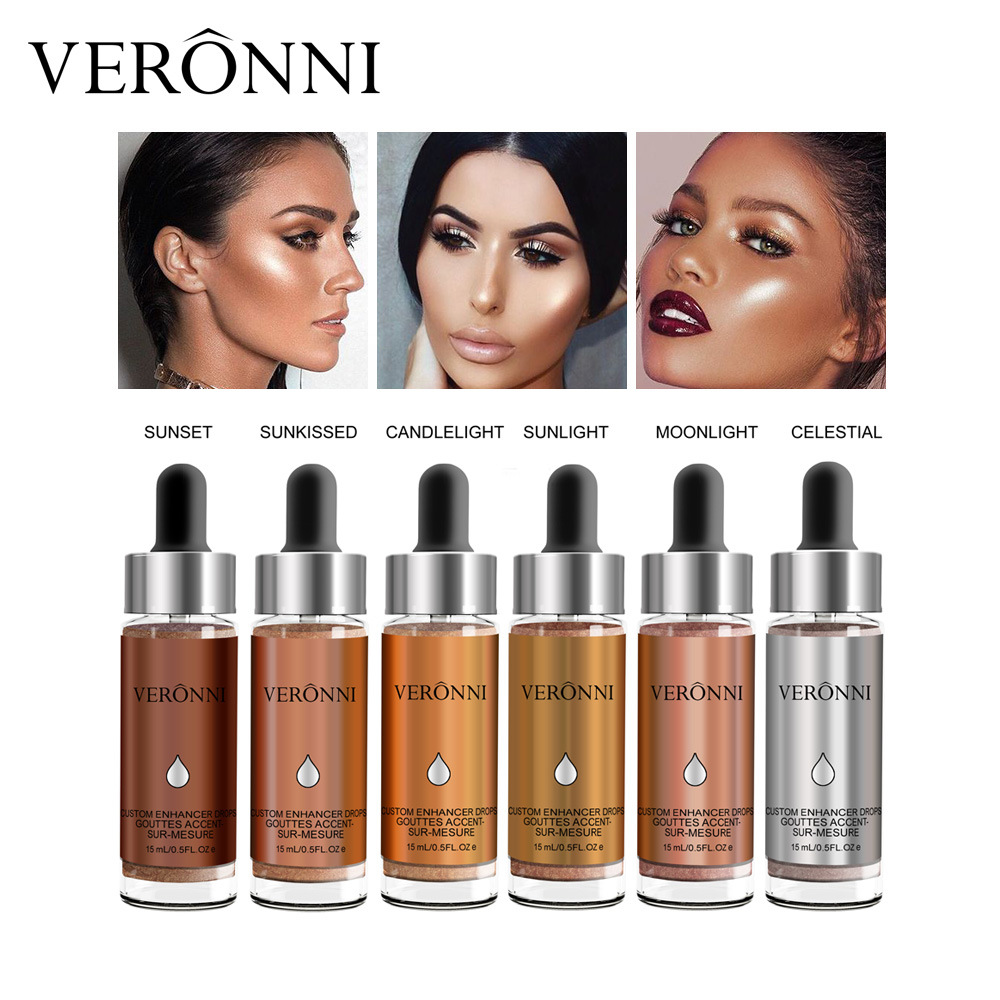 2017 Veronni Newest Makeup Cosmetics Liquid 6 Colors Highlighter