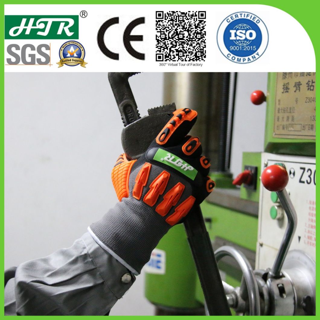 Anti-Impact Abrasion Resistant Nitrile Dipping Warm Mechanical Coldproof Winter Safety Work Gloves