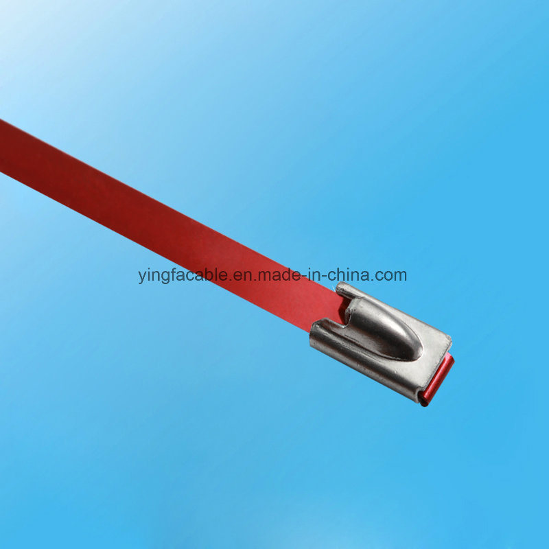 Epoxy Coated Stainless Steel Metal Locking Cable Tie with High Strength 7.9X200mm