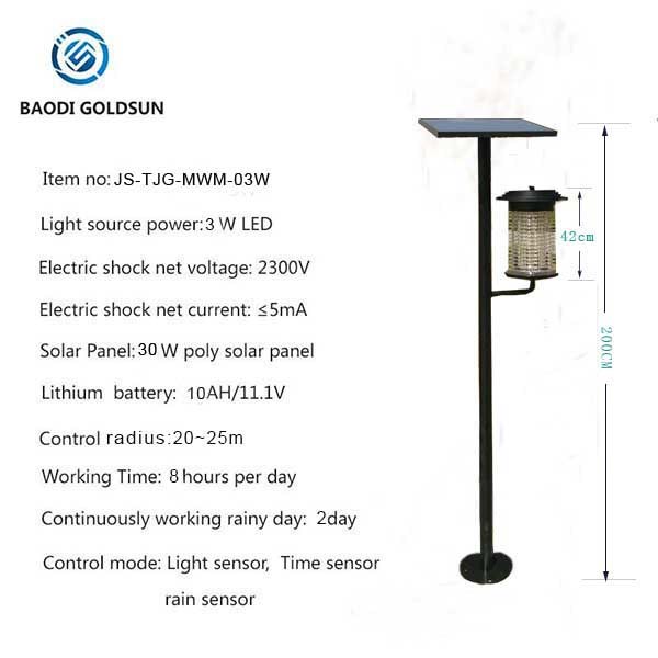 Outside Door Solar Energy Mosquito Killer LED Light