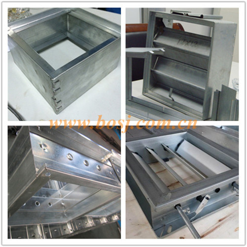 Automatic Galvanized Steel Fire Damper Shell Molding Forming Machine