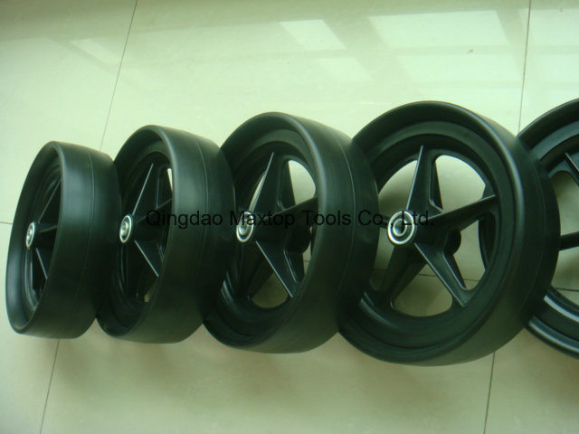 325-8 Solid Rubber Flat Free PU Foam Wheel