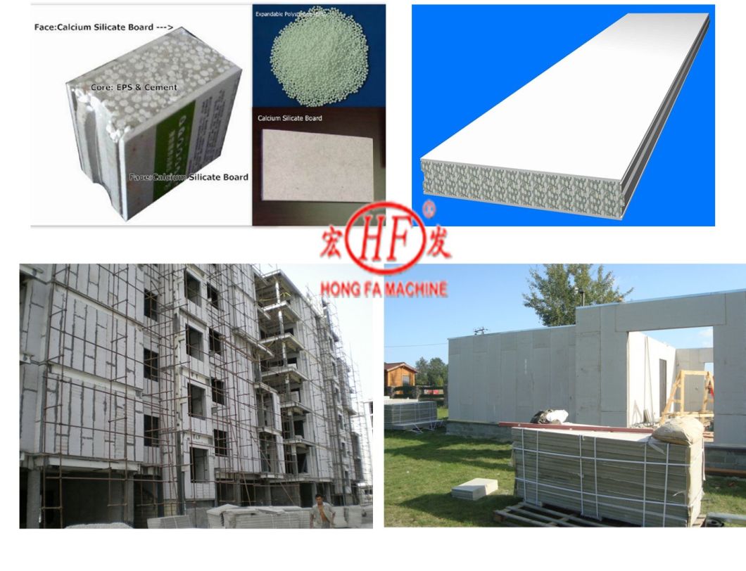 Lightweight EPS Cement Sandwich Partition Wall Panel Forming/Making Machine