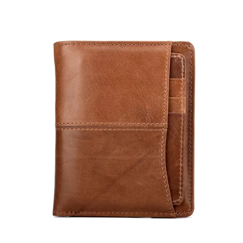 2018 Vintage Leather Mens Wallet Short Purse for Men