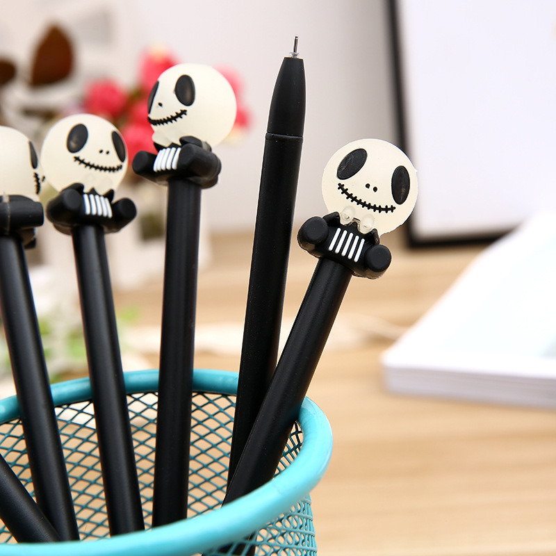 The Nightmare Before Christmas Black Stationery Office Supplies Gel Pens