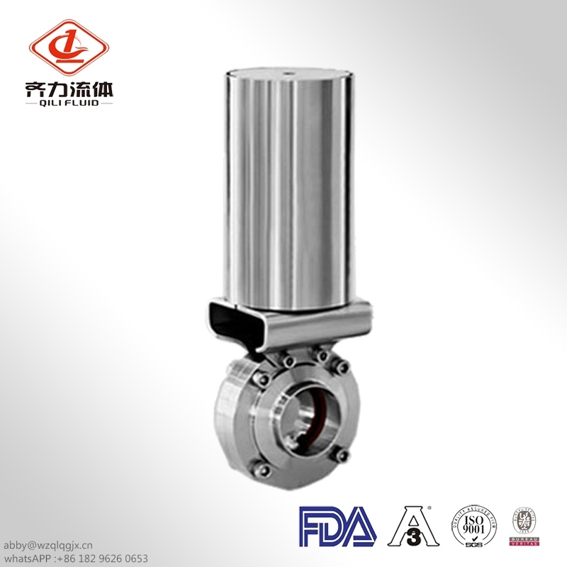 Stainless Steel Sanitary Pneumatic Motorized Control Valve