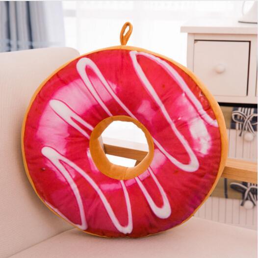 Soft Stuffed Plush Donut Decorative Pillow