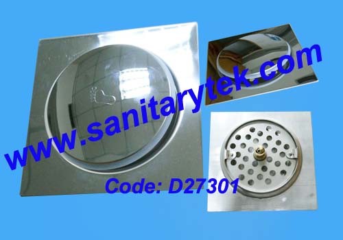 3PCS Stainless Steel Floor Drain with Screw (D27315)